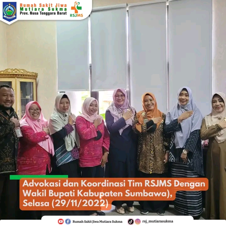 BERKOMITMEN BERIKAN LAYANAN KESEHATAN JIWA KE SELURUH MASYARAKAT DI NTB, RSJMS LAKUKAN ADVOKASI DAN KOORDINASI KE KABUPATEN SUMBAWA